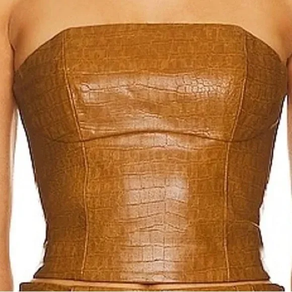 Song of Style Leather Corset & Pant Set - Picture 2 of 10